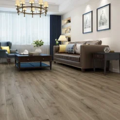 Supremo Luxury Click Vinyl Rigid Core Flooring Light Grey 4.2mm By 178mm By 1220mm