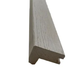 Solid Oak Square Stair Nosing Double White 25mm By 40mm By 1200mm