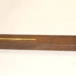 Solid Oak Square Stair Nosing With Brass Coffee 25mm By 40mm By 1000mm