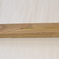 Solid Oak Square Stair Nosing With Brass Silver Stone 25mm By 40mm By 1000mm