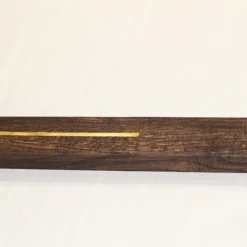 Solid Oak Square Stair Nosing With Brass Black Tea 25mm By 40mm By 1000mm