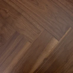 Prime Engineered Flooring American Walnut Herringbone UV Lacquered 14/3mm By 97mm By 582mm