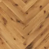 Rustic Engineered Flooring Oak Click Herringbone Country Native Light Brushed Uv Lacquered 12/3mm By 120mm By 600mm