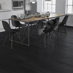 Supremo Diamond Luxury Click Vinyl Rigid Core Flooring Ebony With Built In Underlay 8mm By 178mm By 1220mm