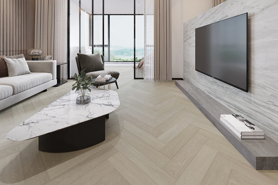 Prime Engineered Flooring Oak Herringbone Ribolla Brushed Uv Matt Lacquered 14/3mm By 90mm By 450mm 6 Prime Engineered Flooring Oak Herringbone Ribolla Brushed Uv Matt Lacquered 14/3mm By 90mm By 450mm - Image 4