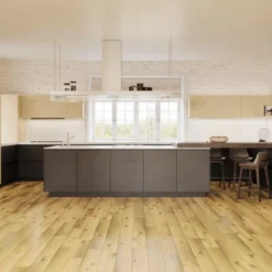 Natural Engineered Flooring Oak Non Visible Brushed UV Lacquered 14/3mm By 190mm By 400-1500mm