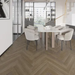 Natural Engineered Flooring Oak Herringbone Cognac Brushed Uv Oiled 14/4mm By 125mm By 450mm -Wooden Flooring Elegant Shop fl4466 1