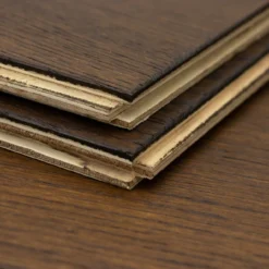 Natural Engineered Flooring Oak Coffee Brushed Uv Lacquered 10/2mm By 150mm By 400-1500mm -Wooden Flooring Elegant Shop fl4482 3