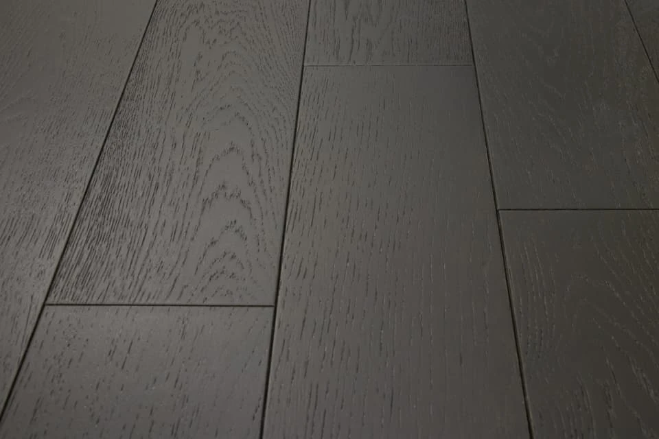 Natural Engineered Flooring Oak Jet Black Brushed Uv Lacquered 10/2mm By 150mm By 400-1500mm 4 Natural Engineered Flooring Oak Jet Black Brushed Uv Lacquered 10/2mm By 150mm By 400-1500mm - Image 2