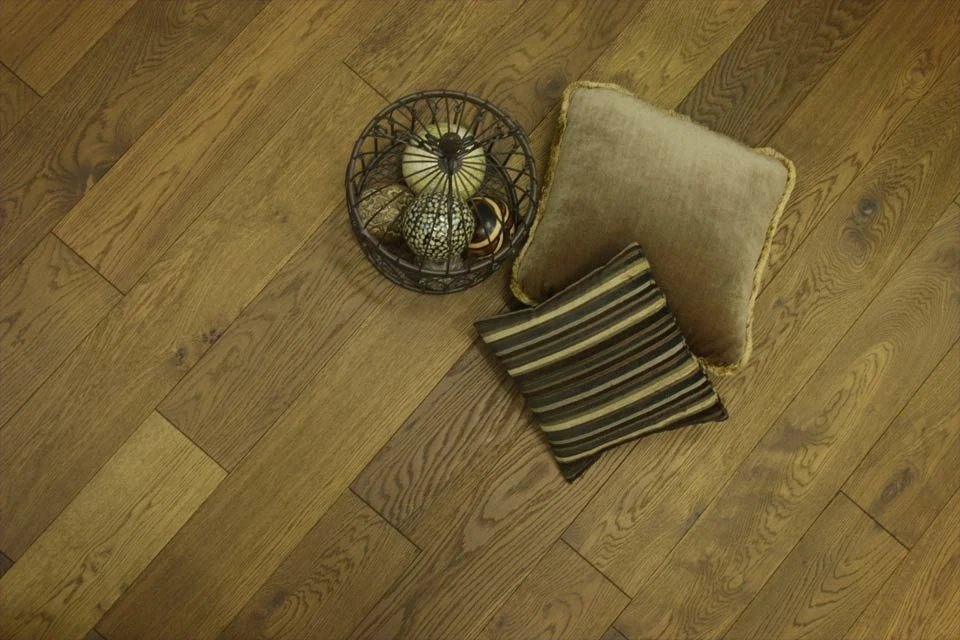 Natural Engineered Flooring Oak Smoked Brushed UV Oiled 14/3mm By 190mm By 1900mm 4 Natural Engineered Flooring Oak Smoked Brushed UV Oiled 14/3mm By 190mm By 1900mm - Image 2