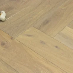 Natural Engineered Flooring Oak Bespoke Herringbone Silver Tiger Hardwax Oiled 16/4mm By 120mm By 580mm