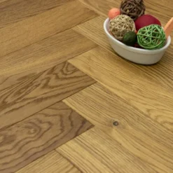 Natural Engineered Flooring Oak Herringbone Smoked Brushed UV Oiled 15/4mm By 90mm By 600mm -Wooden Flooring Elegant Shop img 0396