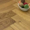 Natural Engineered Flooring Oak Herringbone Light Smoked Brushed UV Oiled 15/4mm By 125mm By 600mm -Wooden Flooring Elegant Shop img 0396 2