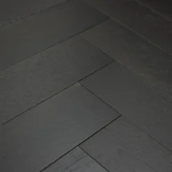 Rustic Engineered Flooring Oak Herringbone Jet Black Brushed UV Lacquered 14/3mm By 125mm By 600mm -Wooden Flooring Elegant Shop img 1183 2
