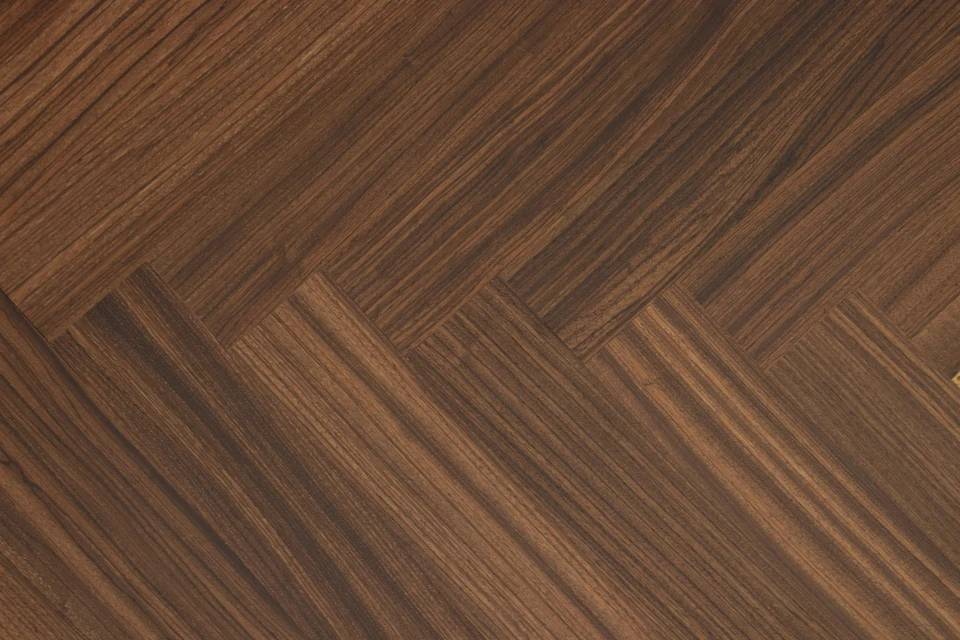 Prime Engineered Flooring African Walnut Herringbone Brushed Matt UV Lacquered 14/3mm By 97mm By 790mm 5 Prime Engineered Flooring African Walnut Herringbone Brushed Matt UV Lacquered 14/3mm By 97mm By 790mm - Image 3