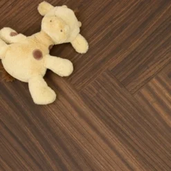 Prime Engineered Flooring African Walnut Herringbone Brushed Matt UV Lacquered 14/3mm By 97mm By 582mm