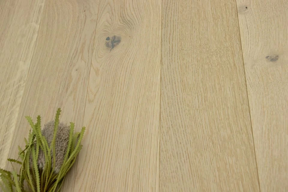 Natural Engineered Flooring Oak Polar Light Sand Brushed UV Oiled 14/4mm By 150mm By 2000mm 3 Natural Engineered Flooring Oak Polar Light Sand Brushed UV Oiled 14/4mm By 150mm By 2000mm
