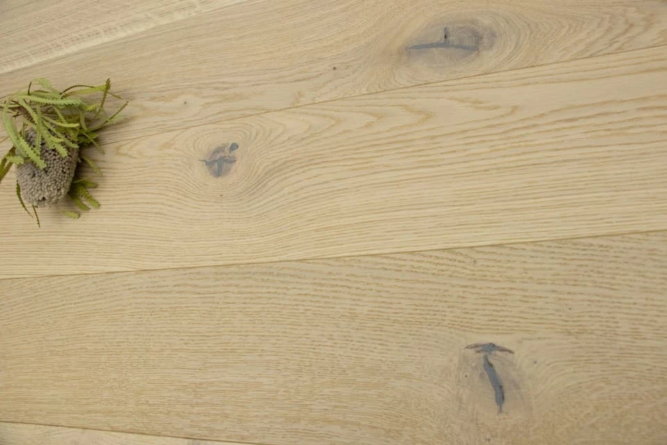 Natural Engineered Flooring Oak Polar Light Sand Brushed UV Oiled 14/4mm By 150mm By 2000mm 4 Natural Engineered Flooring Oak Polar Light Sand Brushed UV Oiled 14/4mm By 150mm By 2000mm - Image 2