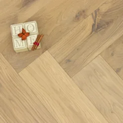 Natural Engineered Flooring Oak Herringbone No 13 UV Oiled 13/4mm By 140mm By 580mm