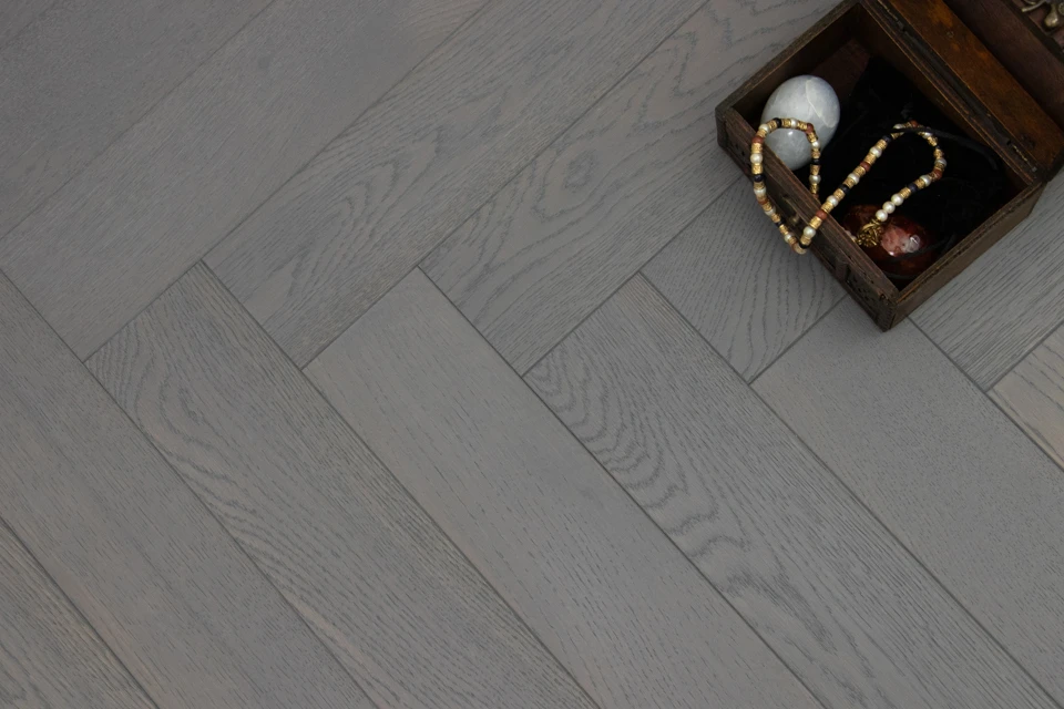 Natural Engineered Flooring Oak Herringbone Slate Grey Brushed UV Lacquered 15/4mm By 90mm By 600mm 3 Natural Engineered Flooring Oak Herringbone Slate Grey Brushed UV Lacquered 15/4mm By 90mm By 600mm