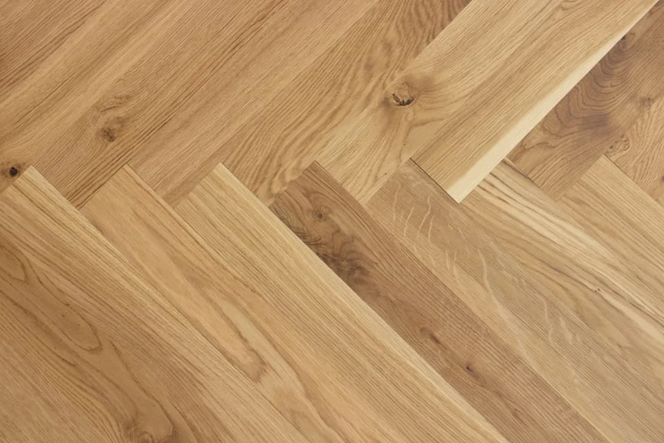 Natural Engineered Flooring Oak Herringbone UV Lacquered No Bevel 10/3mm By 70mm By 490mm 6 Natural Engineered Flooring Oak Herringbone UV Lacquered No Bevel 10/3mm By 70mm By 490mm - Image 4