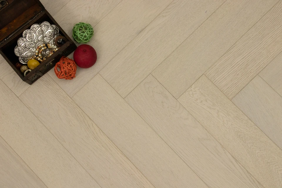 Natural Engineered Flooring Oak Herringbone White Pearl Brushed UV Lacquered 15/4mm By 90mm By 600mm 3 Natural Engineered Flooring Oak Herringbone White Pearl Brushed UV Lacquered 15/4mm By 90mm By 600mm