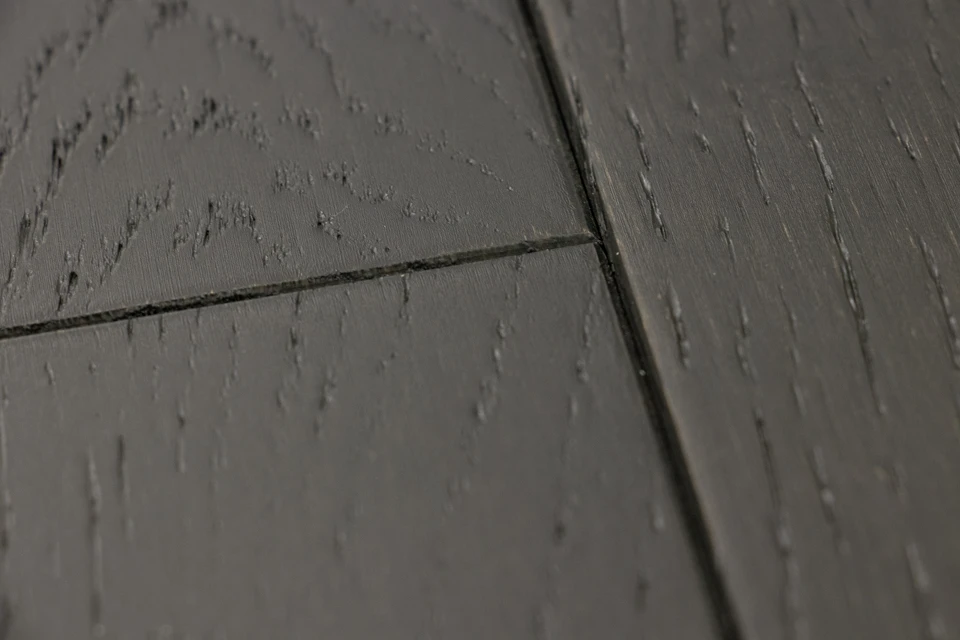 Natural Engineered Oak Jet Black Brushed UV Lacquered 14/3mm By 190mm By 400-1500mm 4 Natural Engineered Oak Jet Black Brushed UV Lacquered 14/3mm By 190mm By 400-1500mm - Image 2