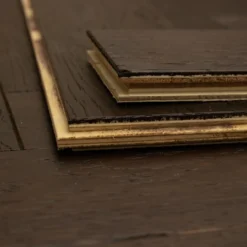 Rustic Engineered Flooring Oak Herringbone Black Tea Brushed UV Oiled 15/4mm By 90mm By 600mm -Wooden Flooring Elegant Shop natural engineered flooring oak herringbone black tea brushed uv oiled hb064 10