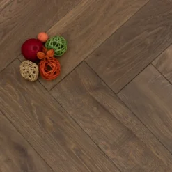 Natural Engineered Flooring Oak Herringbone New Cemento Wax Oiled 16/4mm By 120mm By 580mm