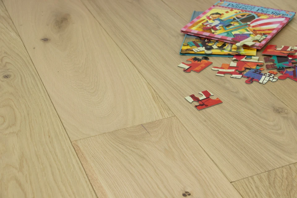 Natural Engineered Flooring Oak Non Visible Brushed UV Lacquered 15/4mm By 220mm By 2200mm 4 Natural Engineered Flooring Oak Non Visible Brushed UV Lacquered 15/4mm By 220mm By 2200mm - Image 2