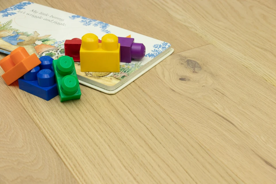 Natural Engineered Flooring Oak Non Visible Brushed UV Lacquered 14/3mm By 190mm By 1900mm 4 Natural Engineered Flooring Oak Non Visible Brushed UV Lacquered 14/3mm By 190mm By 1900mm - Image 2