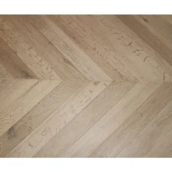 Prime Engineered Flooring Oak Chevron Brushed White Oiled Two 18/5mm By 90mm By 850mm