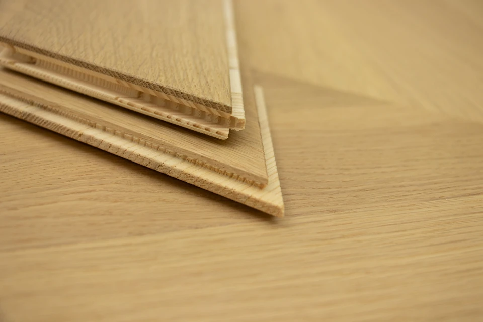 Prime Engineered Flooring Oak Chevron Ribolla Brushed UV Matt Lacquered Eco 14/3mm By 98mm By 650mm 7 Prime Engineered Flooring Oak Chevron Ribolla Brushed UV Matt Lacquered Eco 14/3mm By 98mm By 650mm - Image 5