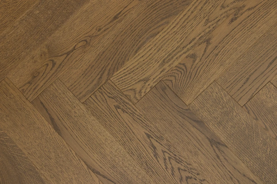 Prime Engineered Flooring Oak Herringbone Coffee Brushed UV Oiled 14/3mm By 98mm By 590mm 5 Prime Engineered Flooring Oak Herringbone Coffee Brushed UV Oiled 14/3mm By 98mm By 590mm - Image 3
