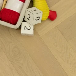 Prime Engineered Flooring Oak Herringbone Non Visible Brushed UV Matt Lacquered 14/3mm By 98mm By 490mm