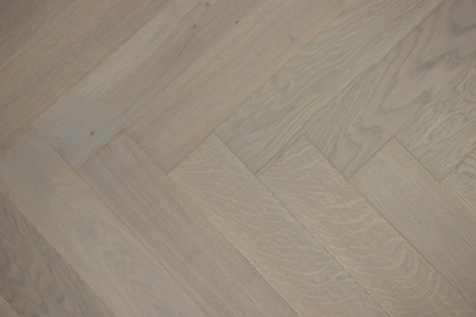Prime Engineered Flooring Oak Herringbone White Grey Br Uv Oiled 10/3mm By 97mm By 582mm 5 Prime Engineered Flooring Oak Herringbone White Grey Br Uv Oiled 10/3mm By 97mm By 582mm - Image 3