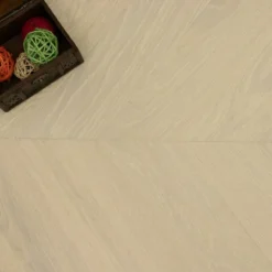 Prime Engineered Oak Chevron Double White Brushed UV Matt Lacquered 14/3mm By 98mm By 547mm