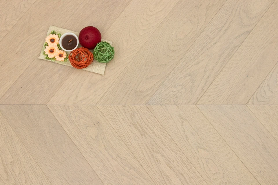 Prime Engineered Flooring Oak Chevron Pure Brushed Wax Oiled 14/3mm By 90mm By 510mm 3 Prime Engineered Flooring Oak Chevron Pure Brushed Wax Oiled 14/3mm By 90mm By 510mm