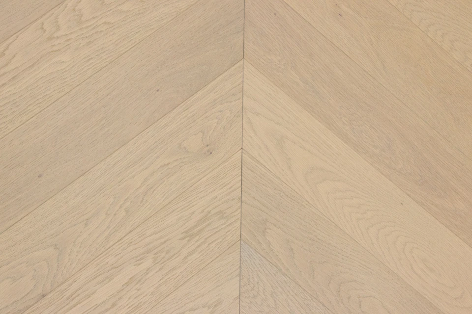 Prime Engineered Flooring Oak Chevron Pure Brushed Wax Oiled 14/3mm By 90mm By 510mm 4 Prime Engineered Flooring Oak Chevron Pure Brushed Wax Oiled 14/3mm By 90mm By 510mm - Image 2