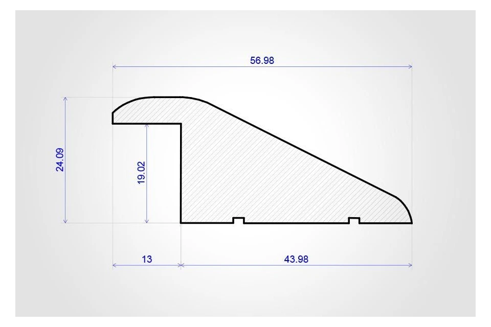 Reducer Solid Oak Unfinished 24mm By 960mm 5 Reducer Solid Oak Unfinished 24mm By 960mm - Image 3