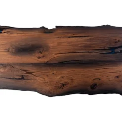 Bog Oak Dining Room Table Top Live Edge Hardwax Oiled (with Resin) 35mm By 930mm By 2100mm -Wooden Flooring Elegant Shop sig 4902 250