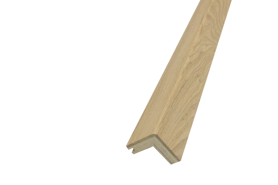 Solid Oak Stair Nosing Grooved White Sand Brushed UV Oiled 40 Mm By 40 Mm By 1000mm 4 Solid Oak Stair Nosing Grooved White Sand Brushed UV Oiled 40 Mm By 40 Mm By 1000mm - Image 2