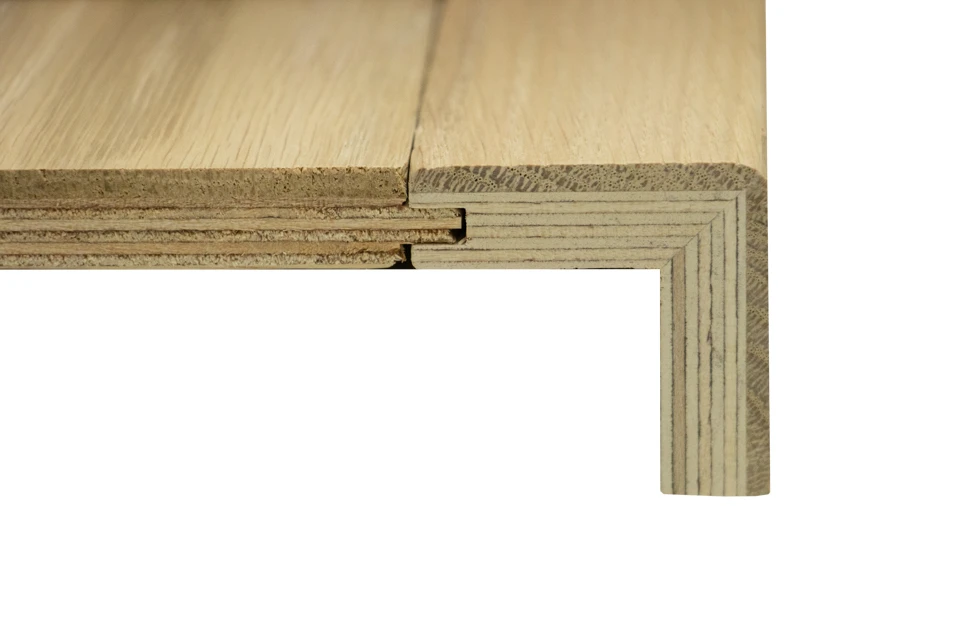 Solid Oak Stair Nosing Grooved White Sand Brushed UV Oiled 40 Mm By 40 Mm By 1000mm 7 Solid Oak Stair Nosing Grooved White Sand Brushed UV Oiled 40 Mm By 40 Mm By 1000mm - Image 5