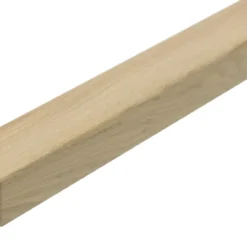 Solid Oak Stair Nosing Grooved White Sand Brushed UV Oiled 40 Mm By 40 Mm By 1000mm