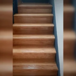 Prime Engineered Flooring Oak Click Smoked Coloured Brushed UV Semi Matt Lacquered 14/3mm By 146mm By 800-1805mm -Wooden Flooring Elegant Shop stairs 01