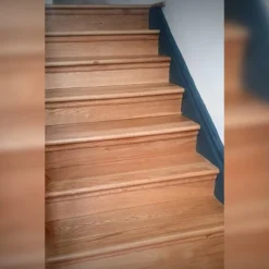 Prime Engineered Flooring Oak Click Smoked Coloured Brushed UV Semi Matt Lacquered 14/3mm By 146mm By 800-1805mm -Wooden Flooring Elegant Shop stairs 02