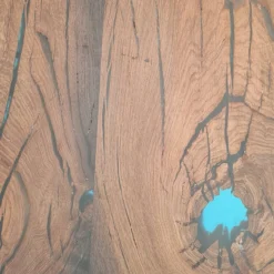 Bog Oak Dining Room Table Top Live Edge Hardwax Oiled (with Resin) 35mm By 980mm By 2560mm -Wooden Flooring Elegant Shop tb007 2