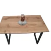 European Oak Dining Room Table Top LiVe Edge UV Lacquered Brushed 40mm By 740mm By 1250mm -Wooden Flooring Elegant Shop tb013 4