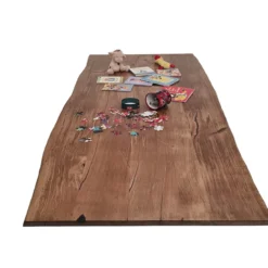 European Oak Dining Room Table Top LiVe Edge UV Lacquered (with Resin) 35mm By 1070mm By 2650mm -Wooden Flooring Elegant Shop tb017