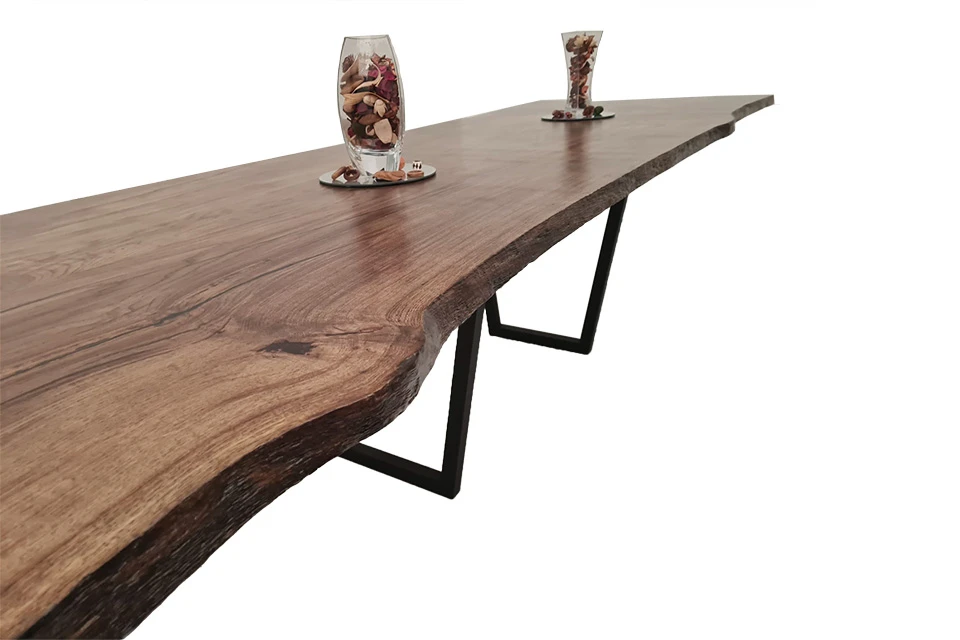 European Oak Dining Room Table Top LiVe Edge UV Lacquered (with Resin) 35mm By 940mm By 3000mm 6 European Oak Dining Room Table Top LiVe Edge UV Lacquered (with Resin) 35mm By 940mm By 3000mm - Image 4